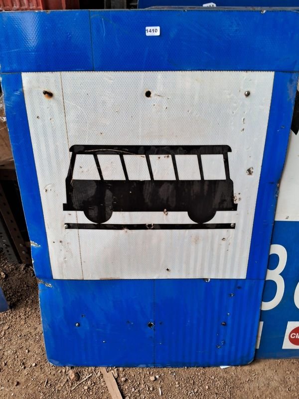 Señal de parada de autobús antiguo - imagen 2