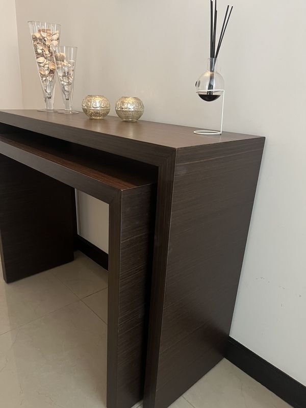 Mesa consola madera wengue de diseño moderno - imagen 1