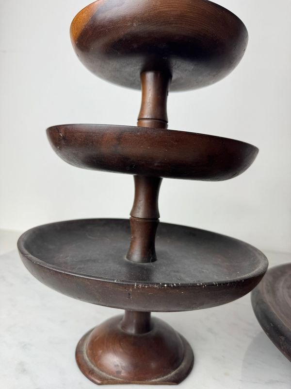 Prestigioso soporte de 3 niveles en madera dura - imagen 6