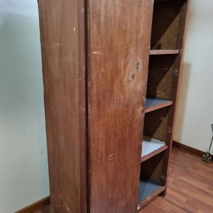 Ropero de Madera con Mueble Aéreo Superior - Para Restaurar - imagen 10