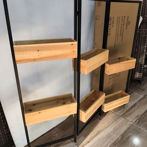 Macetero Plandalai Biombo Madera Maciza Nuevo en Caja - imagen 4