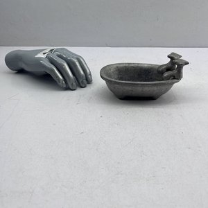 Antigua Jabonera de Aluminio con Forma de Bañera - imagen 5