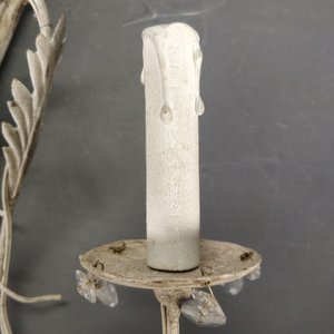Aplique Francés de Madera con Tres Luces y Caireles - imagen 3