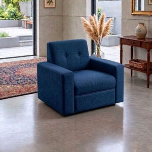 Lote siguiente: Sofá de un cuerpo azul moderno
