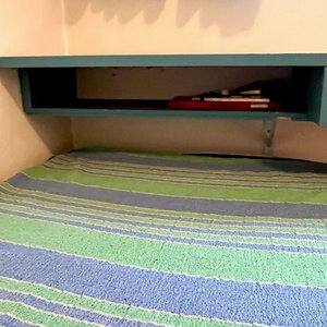 Dos Colchas Rústicas de 1 Plaza: Verde y Azul Rayadas - imagen 3