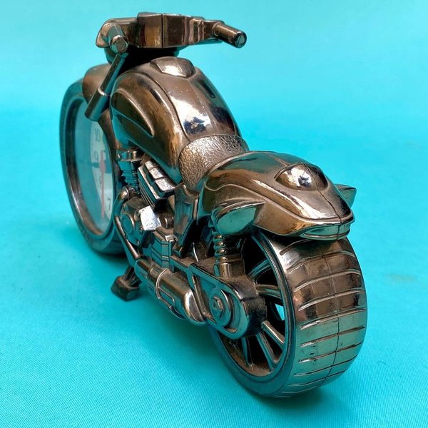 Reloj forma de moto vintage en excelente condición - imagen 3