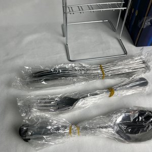 Set de Cubiertos de Acero Inoxidable con Soporte - 24 Piezas - imagen 5