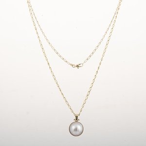 Cadena de Oro 18k con Dije de Perla - imagen 2