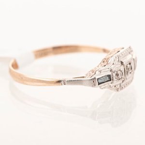 Anillo de Oro 18k con Brillantes y Zafiros - imagen 2