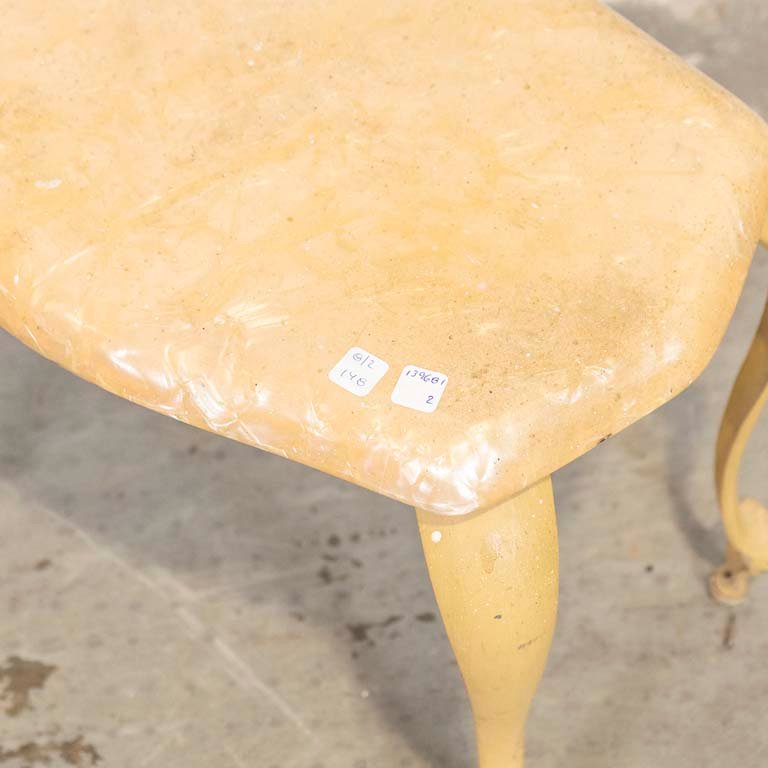 Banqueta de baño nacarada con patas metálicas para el hogar - imagen 2