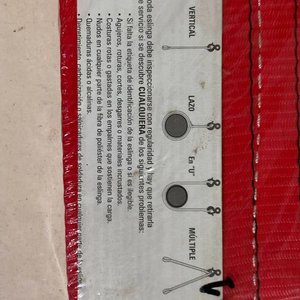 Eslinga de Carga Roja con 2 Ojales y Etiqueta RFID - imagen 2