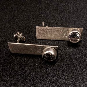 Aros de Plata 950 con Circonias - imagen 2