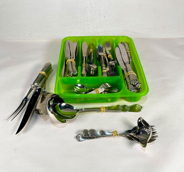 Juego de Cubiertos "Hercules Inox" con Estuche Verde - imagen 1