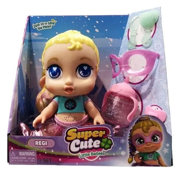 Muñeca "Super Cute Little Babies" Regi Superheroína