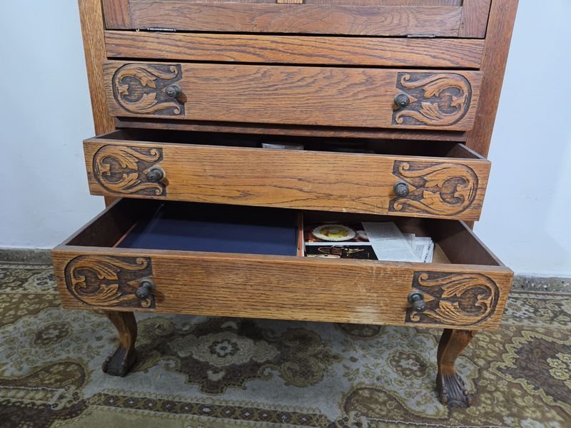 Aparador en roble estilo Reina Ana. - Muebles antiguos de alta calidad - imagen 13