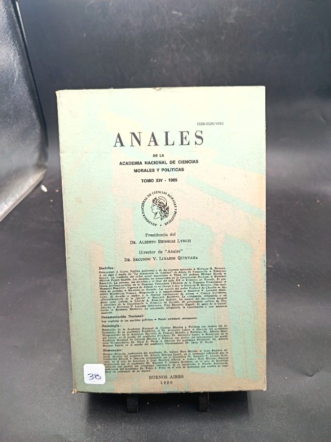 Anales de la Academia Nacional de Ciencias Morales y Políticas Tomo XIV - 1985