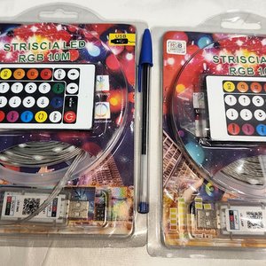 Lote de 2 Tiras de Luces LED RGB Adhesivas 10m con Control Remoto y App - imagen 2