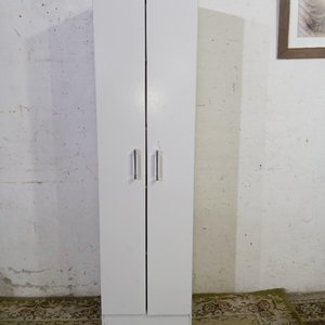 Mueble Auxiliar Blanco de MDF con 2 Puertas y Estantes - imagen 2