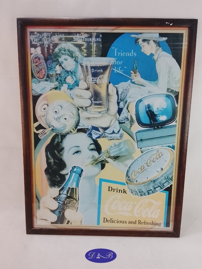 Lámina "Drink Coca-Cola" Estilo Vintage