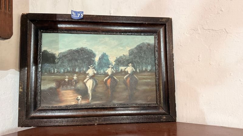 Cuadro Pintura Gauchesca en Ola - imagen 3