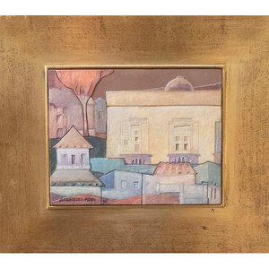 Lote siguiente: Obra "Ciudad" de A. Velázquez Pérez, Técnica Mixta