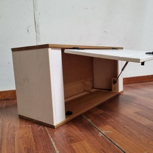 Arcón de Madera y Blanco con Herrajes Decorativos - imagen 3