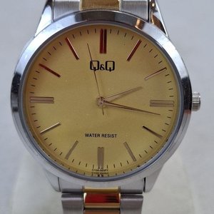 Reloj Pulsera Q&Q Dorado y Bicolor - Water Resist - imagen 2