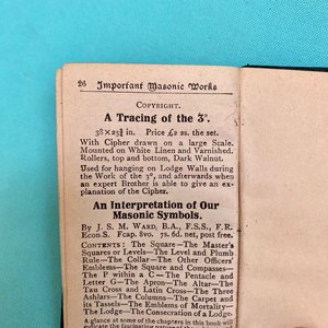 Manual de Masonería "The Lectures of the Three Degrees" - Edición Privada 1925 - imagen 6