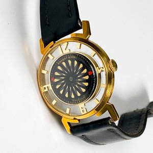 Reloj Ernest Borel Cocktail Caballero Enchapado en Oro Efecto Caleidoscopio 1953 - imagen 3
