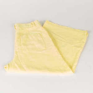Pantalón de Lino Amarillo Zara Talle M - imagen 1