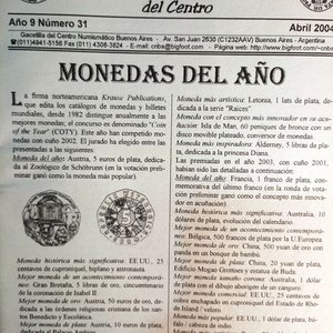 22 Publicaciones El Telégrafo del Centro (1996-2004) - Gaceta Numismática Buenos Aires - imagen 3