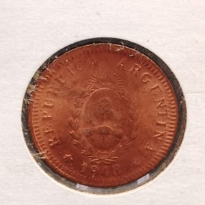 Moneda Argentina 2 Centavos 1948 Cobre Sin Circular - imagen 3