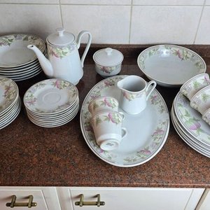 Juego de Vajilla de Porcelana China con Diseño de Frutas - imagen 1