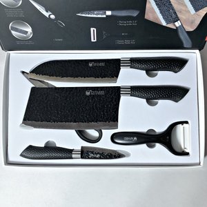Juego de Cuchillos y Utensilios de Cocina Negros Cutlery con Estuche - imagen 2