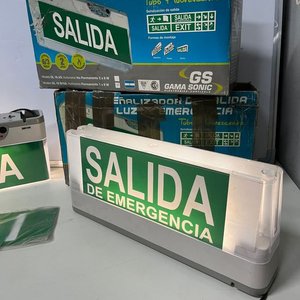 2 Carteles Luminosos de Emergencia "Salida" Gama Sonic - imagen 2
