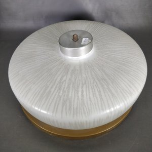 Plafón de Diseño en Cristal Tallado Ácido - 40cm Diámetro - imagen 3