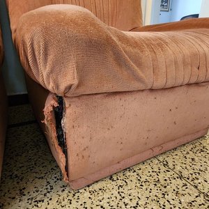 Módulo de sillón individual tapizado rosa - imagen 6