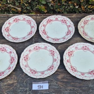Lote de 6 Platos de Loza Inglesa: 4 "Rural England" de Glasgow y 2 "Johnson Bros" - imagen 3