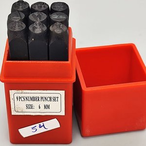 Juego de 9 punzones para estampar números de 6 mm - imagen 1