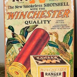Lote anterior: Cartel Decorativo Chapa "Ranger" "Winchester" Cartuchos Escopeta 28x19 cm
