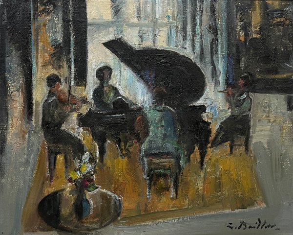 Oleo "El Concierto" de Zoma Baitler, 40 x 50 cm - imagen 1