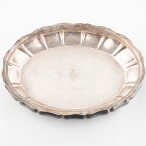 Fuente Oval de Plata 835 Antigua - 770gr - 32x22cm - imagen 2