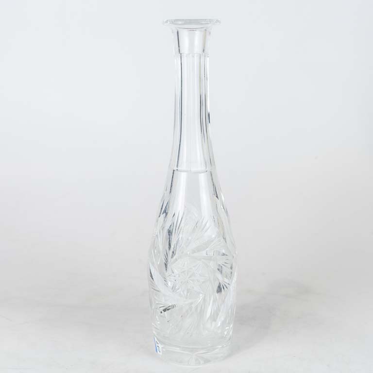 Lote anterior: Botellon de cristal sin tapón (con pequeñísimas cascaduras) - Medidas: 34cm 