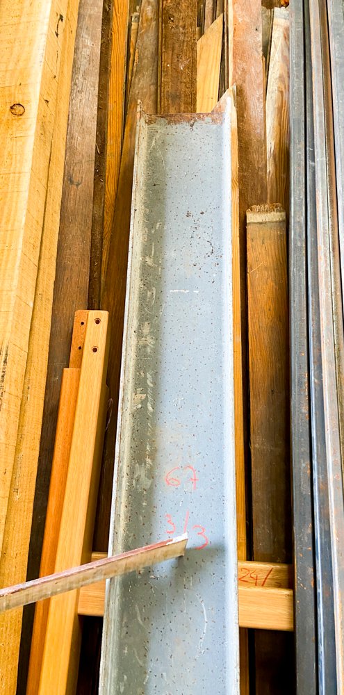 Viga de hierro doble gris para construcción - imagen 2