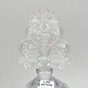 Perfumero de cristal con tapón, altura 22 cm - imagen 3