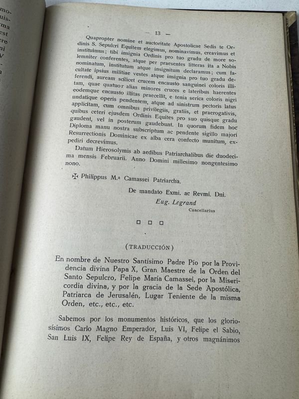 Libro de oro de la orden militar jerosolimitana, un libro raro y antiguo - imagen 6