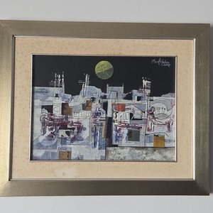 Técnica Mixta "Noche Lunar" del Artista Pavlozki - imagen 1