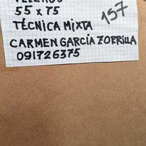 Pintura "Velero" al Óleo sobre Fibra por Carmen García Zorrilla de San Martín (75x55cm) - imagen 5
