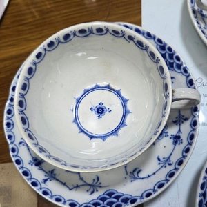 Juego de 6 Tazas con Platos de Porcelana Royal Denmark - imagen 8