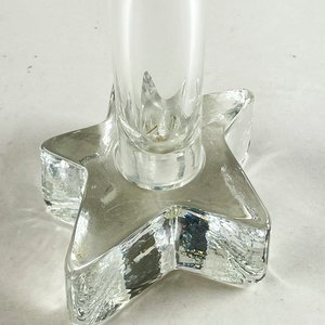 Florero de Vidrio Transparente con Base de Estrella - 36 cm - imagen 3